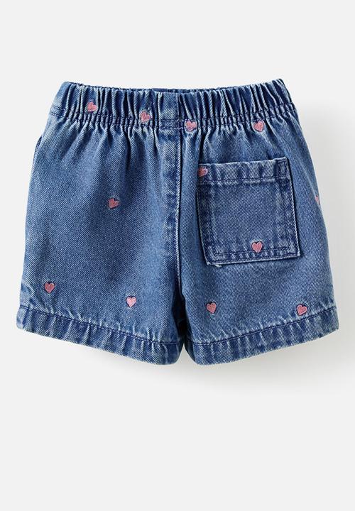 Cotton On - Jagger Denim Short - Burleigh Blue Wash/Heart