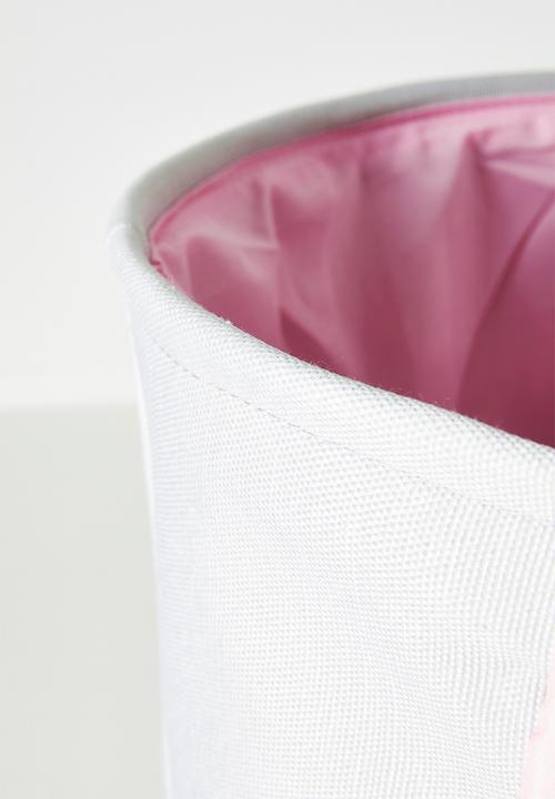 Pop Candy - Novelty canvas laundry bin - grey/lilac