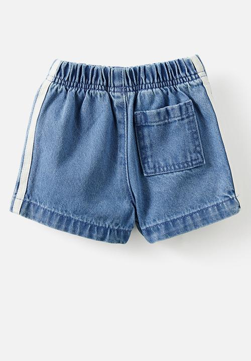 Cotton On - Jagger Denim Short - Burleigh Blue Wash/Vanilla