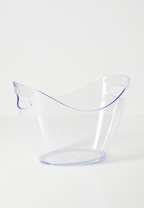 Excellent Houseware - Clear Acrylic Wine & Champagne Cooler 35cm