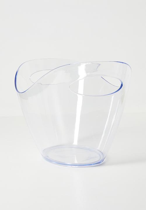 Excellent Houseware - Clear Acrylic Wine & Champagne Cooler 35cm