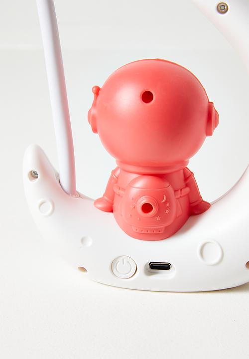 Pop Candy - Astro on the moon lamp - red & off white