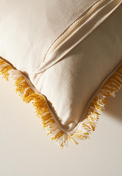 Sixth Floor - Cas Wovem Scatter - Mustard