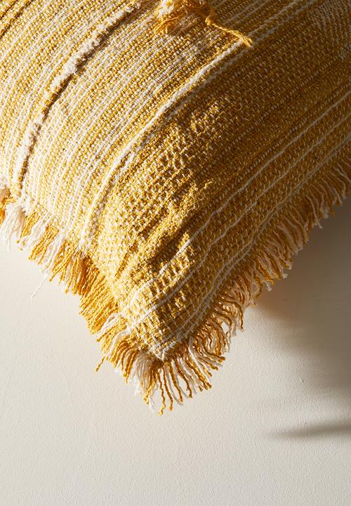 Sixth Floor - Cas Wovem Scatter - Mustard