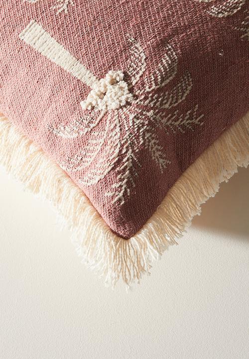 Sixth Floor - Palm Embroidered Scatter - Cedar