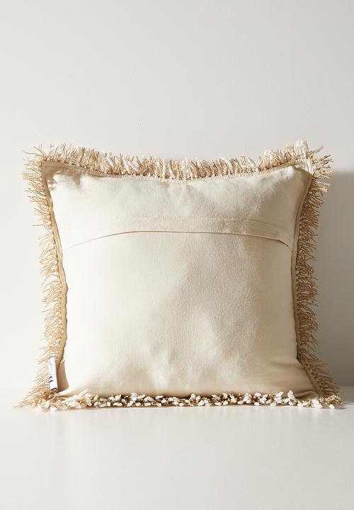 Sixth Floor - Sable Shaggy Scatter Cushion Cover - Natural