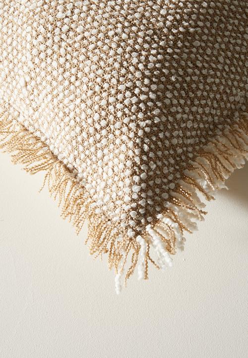 Sixth Floor - Sable Shaggy Scatter Cushion Cover - Natural