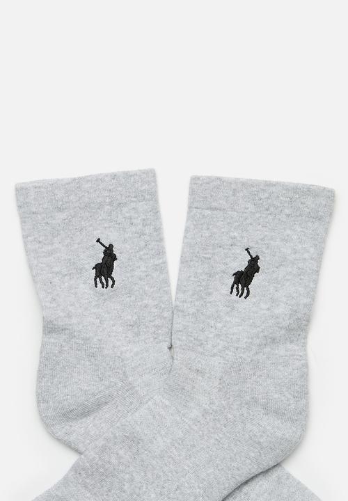 POLO - Classic Pony Crew Sock - Grey