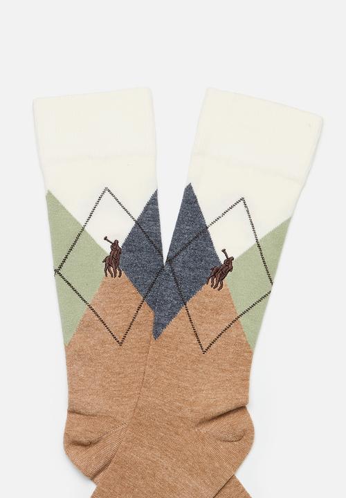 POLO - Colourblock Sock - Camel/Milk