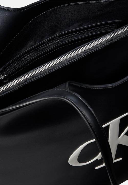 Calvin Klein - Bold Ck Shopper Handbag-Black/White