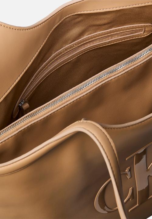 Calvin Klein - Bold Ck Shopper Handbag-Tannin