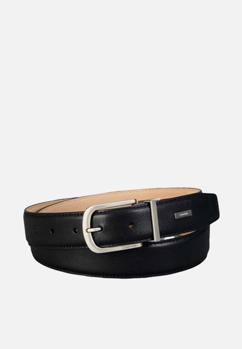 Calvin Klein - Curved Pin Buckle Smooth 32Mm Adj - Black