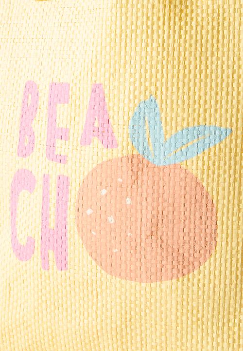 H&S - Straw Beach Bag - Yellow