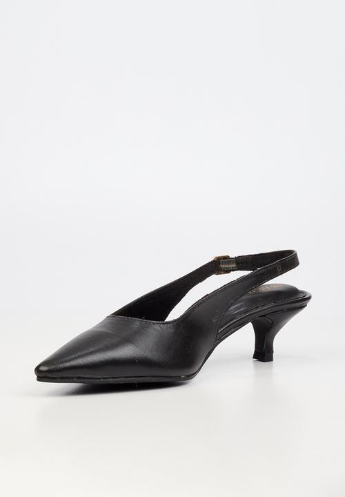 Nicci Tyler - Cristina 1 Leather Slingback Heel - Black