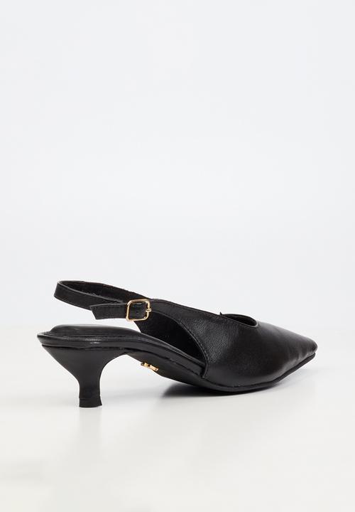 Nicci Tyler - Cristina 1 Leather Slingback Heel - Black