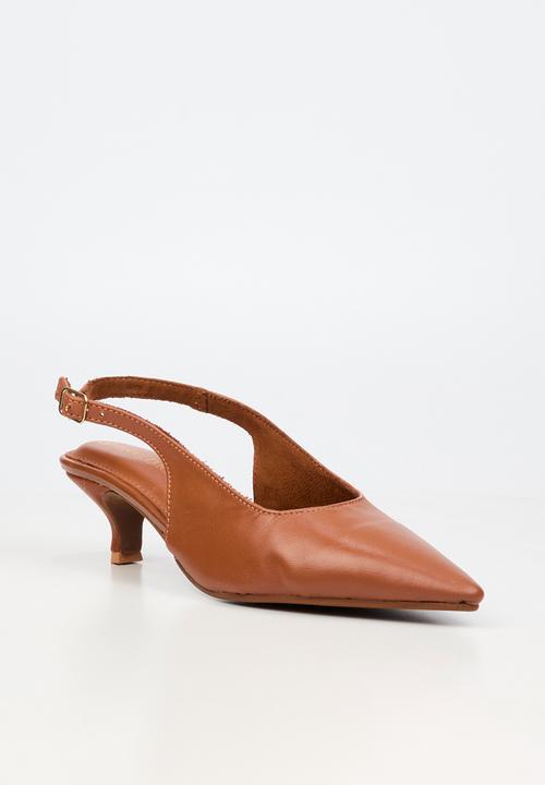 Nicci Tyler - Cristina 1 Leather Slingback Heel - Tan