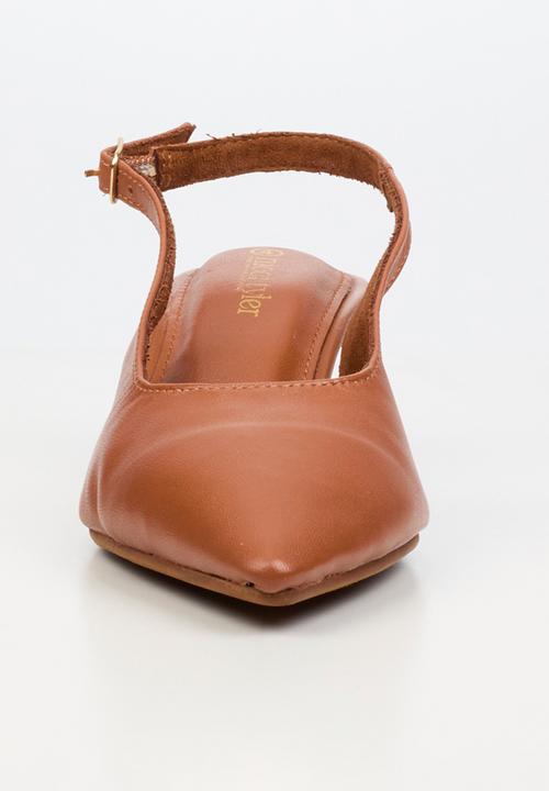 Nicci Tyler - Cristina 1 Leather Slingback Heel - Tan