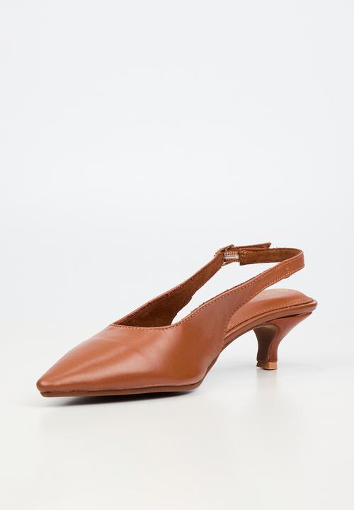 Nicci Tyler - Cristina 1 Leather Slingback Heel - Tan