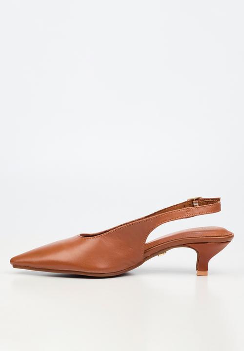 Nicci Tyler - Cristina 1 Leather Slingback Heel - Tan