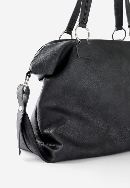 Rubi - Mischa Slouchy Underarm Bag - Washed Charcoal Pu