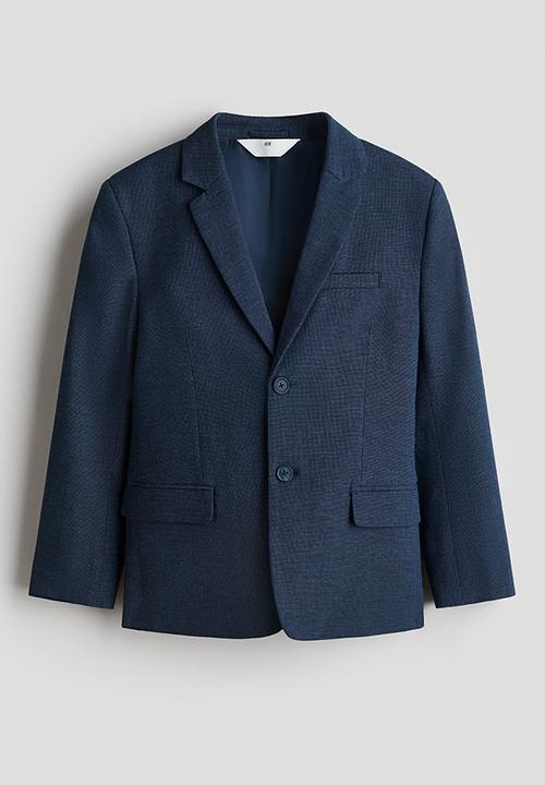 H&M - Linen-blend jacket - navy blue