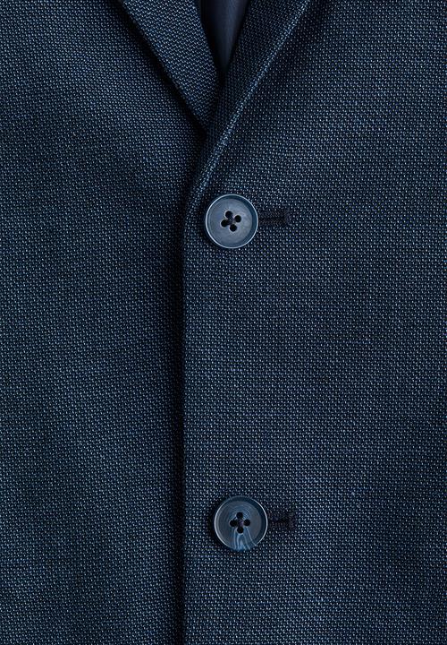H&M - Linen-blend jacket - navy blue