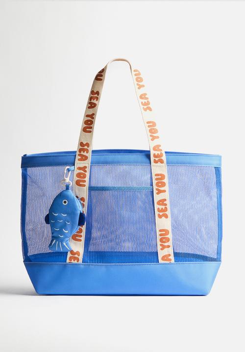 H&M - Mesh beach bag - blue