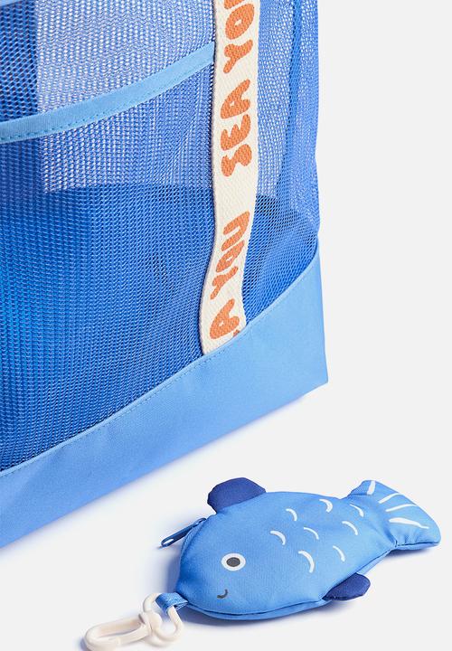 H&M - Mesh beach bag - blue