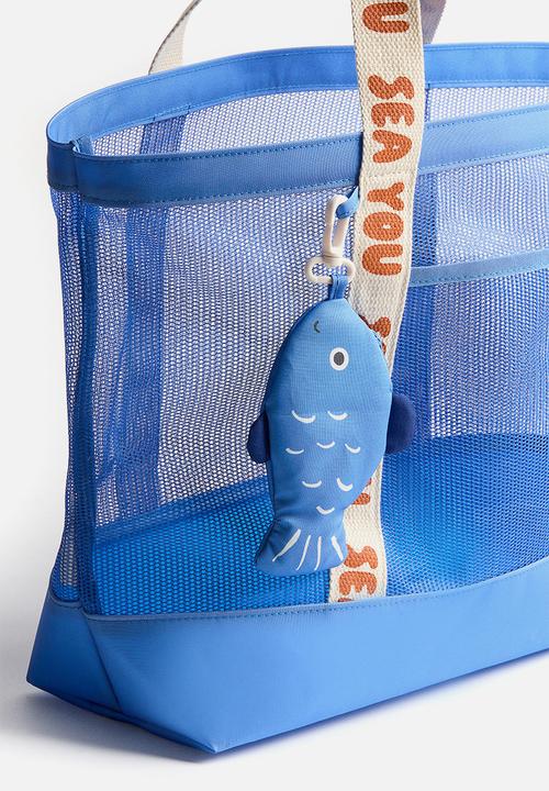 H&M - Mesh beach bag - blue