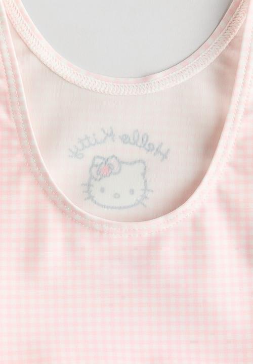 H&M - Flounced swimsuit - light pink/hello kitty