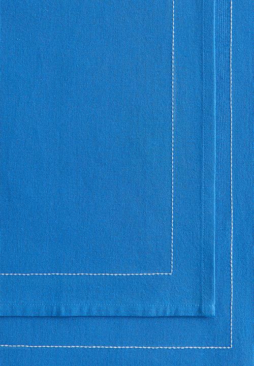 H&M - Embroidery-motif linen-blend table runner - blue/fish