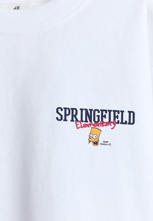 H&M - Printed t-shirt - white/the simpsons