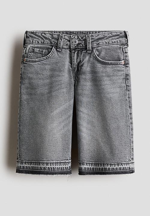 H&M - Wide leg low denim shorts - denim grey