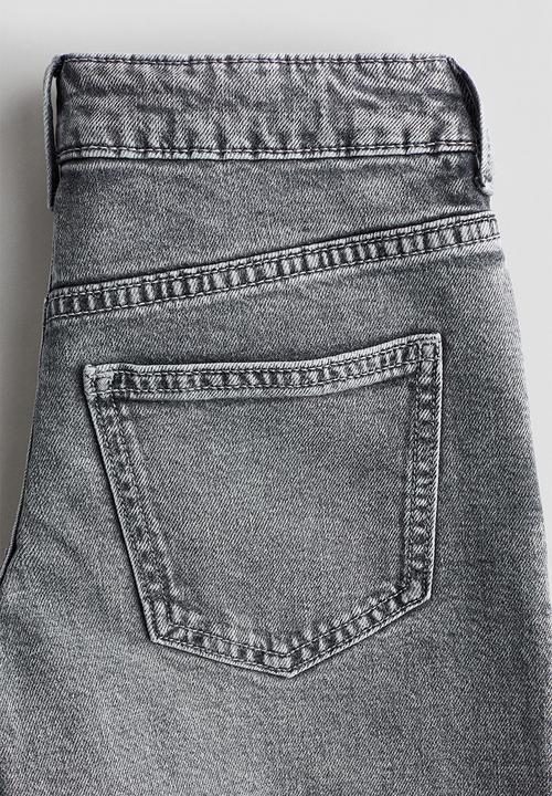 H&M - Wide leg low denim shorts - denim grey