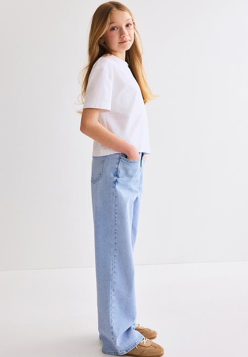 H&M - Wide leg jeans - light blue