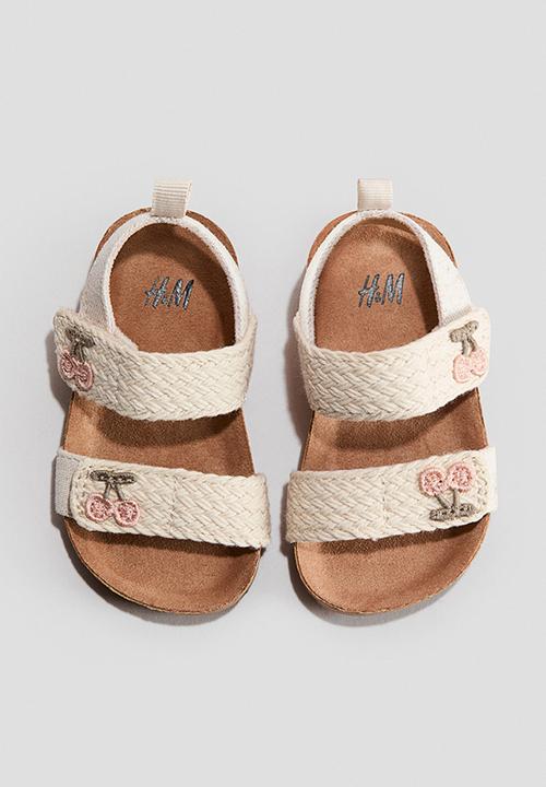 H&M - Sandals - cream/cherries