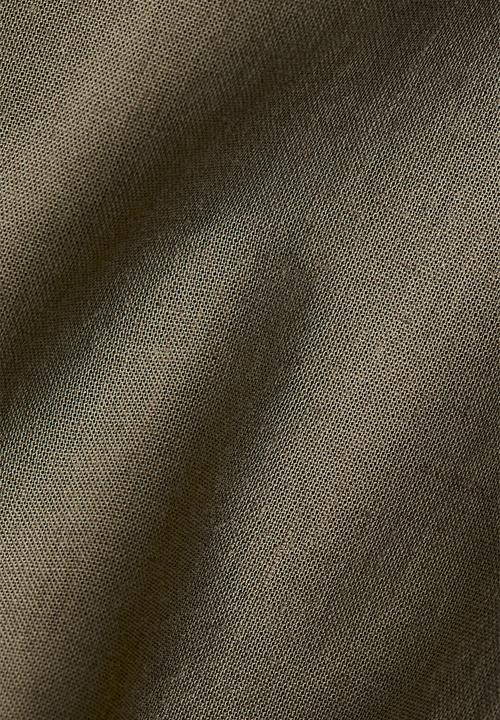 H&M - Linen-blend bomber jacket - khaki green