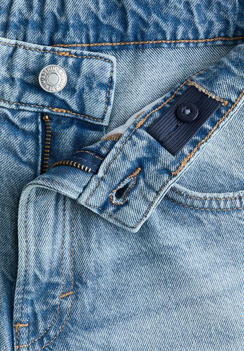 H&M - Baggy fit denim shorts - light denim blue
