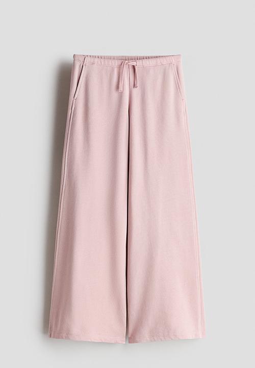 H&M - Wide joggers - light dusty pink