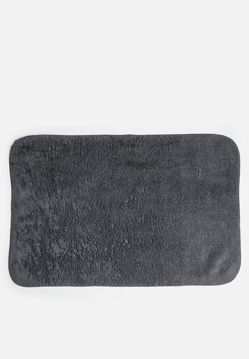 Bathroom Solutions - Bathroom mat 60x90 cotton - black 