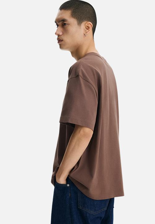 H&M - Loose fit T-shirt - brown/van gogh