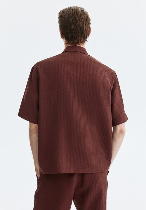 H&M - Relaxed fit shirt - burgundy