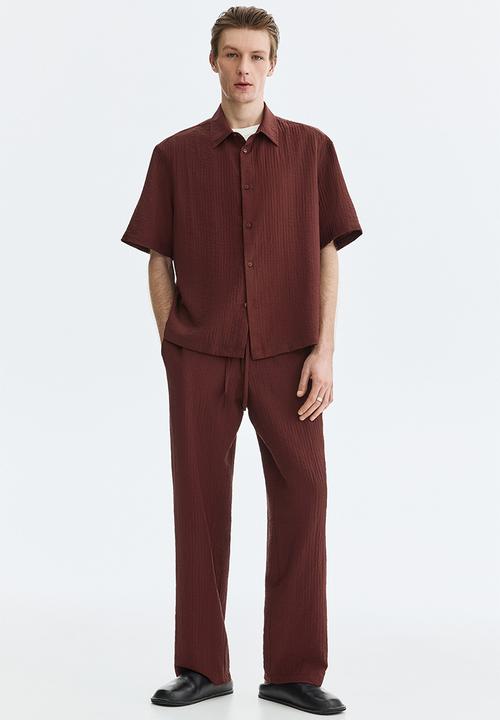 H&M - Relaxed fit shirt - burgundy