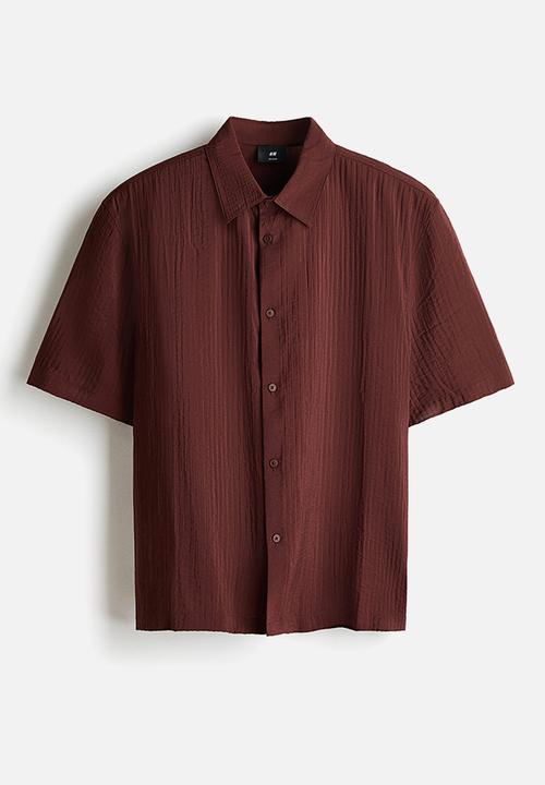 H&M - Relaxed fit shirt - burgundy