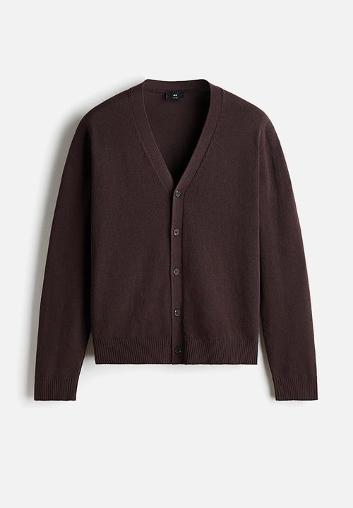 H&M - Relaxed fit cardigan - dark brown