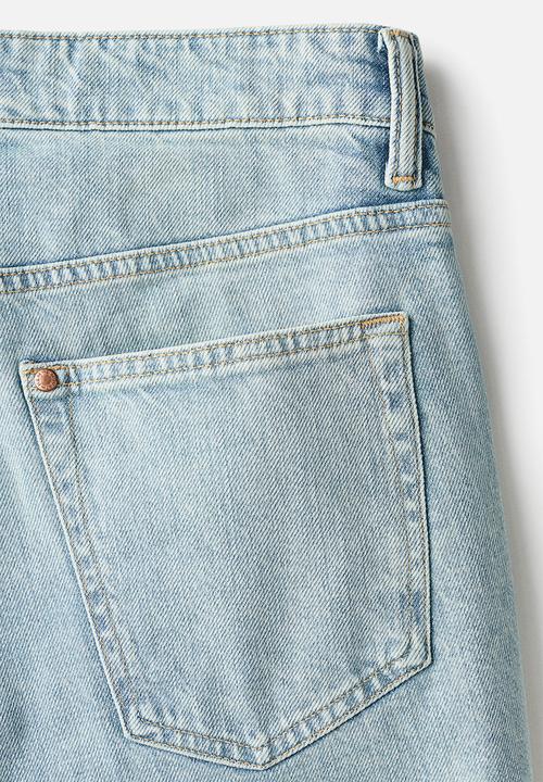 H&M - Slim denim shorts - light denim blue