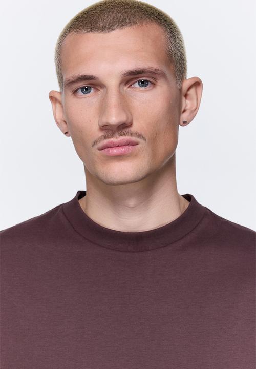 H&M - Oversized fit cotton t-shirt - brown