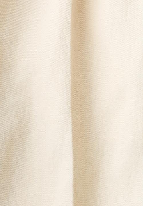 H&M - Loose fit wide linen-blend trousers - cream