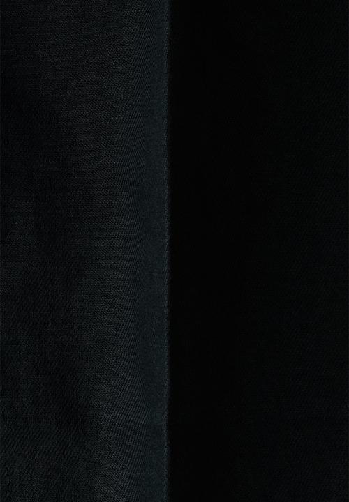 H&M - Loose fit wide linen-blend trousers - black