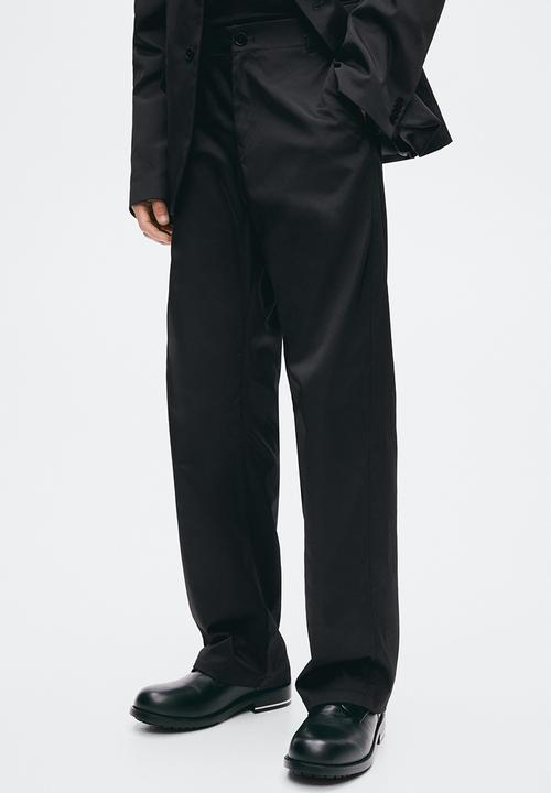 H&M - H&M Atelier:  Slim fit tailored twill trousers - black